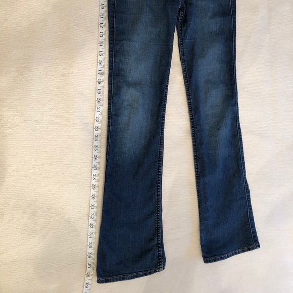 Hollister bootcut mid rise jeans size 1s dark blue - Picture 2 of 11